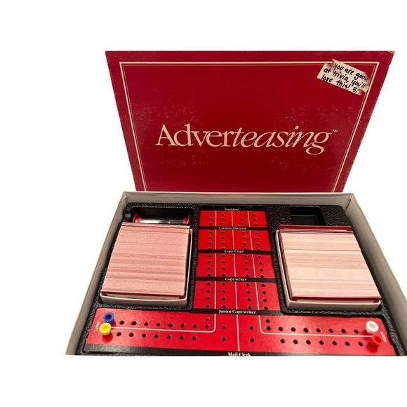 1988 Adverteasing Board Game Of Slogans Commercials & Jingles Complete Trivia - Picture 1 of 11
